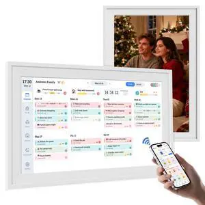 15.6 Inch Digital Calendar Chore Chart 1920 * 1080P Full HD Touchscreen Interactive Display Smart Electronic Calendar for Family Organizer Schedules Desk & Wall Mount Digital Planner White 15.6 Inch Digital Calendar Chore Chart 1920 * 1080P Full HD Touchscreen Interactive Display Smart Electronic Calendar for Family Organizer Schedules Desk & Wall Mount Digital Planner White