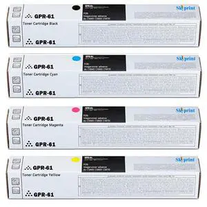 GPR61 GPR-61 High Yield Toner Cartridges GPR 61 GPR-61 Black Cyan Magenta Yellow Replacement for Canon GPR-61 Toner for use in ImageRUNNER Advance DX C5840i C5860i C5870i Printer GPR61 GPR-61 High Yield Toner Cartridges GPR 61 GPR-61 Black Cyan Magenta Yellow Replacement for Canon GPR-61 Toner for use in ImageRUNNER Advance DX C5840i C5860i C5870i Printer