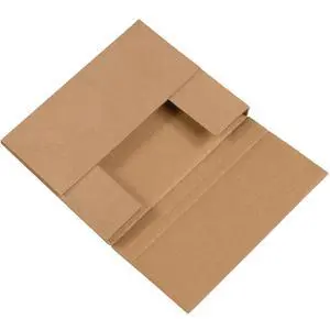 Kraft Easy-Fold Corrugated Cardboard Mailing Boxes, 10 1/4" x 8 1/4" x 1 1/4",Pack of 50, Crush-Proof, For Shipping, Mailing and Storing Kraft Easy-Fold Corrugated Cardboard Mailing Boxes, 10 1/4" x 8 1/4" x 1 1/4",Pack of 50, Crush-Proof, For Shipping, Mailing and Storing