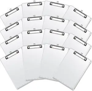 16 Pcs Metal Clipboard, A4 Letter Size 12.5 x 9 Inch Heavy Duty Aluminum Edge Document Holder with Scale Aluminum Edge Clipboard with Low Profile Clip Vertical Silver for Office School Medical 16 Pcs Metal Clipboard, A4 Letter Size 12.5 x 9 Inch Heavy Duty Aluminum Edge Document Holder with Scale Aluminum Edge Clipboard with Low Profile Clip Vertical Silver for Office School Medical