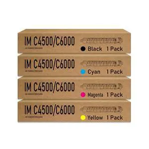 IM C4500 Toner Cartridge Replacement for Ricoh IM C6000 Printer | 842279 842280 842281 842282 High Yield for IM C5500 Savin Lanier 4-Pack Black Cyan Magenta Yellow 1BK/1C/1Y/1M IM C4500 Toner Cartridge Replacement for Ricoh IM C6000 Printer | 842279 842280 842281 842282 High Yield for IM C5500 Savin Lanier 4-Pack Black Cyan Magenta Yellow 1BK/1C/1Y/1M