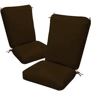 2 Pack Adirondack Chair Cushions, Waterproof & Fade-Resistant Outdoor Rocking Chair Cushion Set, Removable Seat Pads with Ties for High Back Dining or Patio Chairs, Brown1# 2 Pack Adirondack Chair Cushions, Waterproof & Fade-Resistant Outdoor Rocking Chair Cushion Set, Removable Seat Pads with Ties for High Back Dining or Patio Chairs, Brown1#
