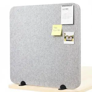 Gray 24 x 24 inch Privacy Panel, PP-1-V024G-S | Screw-in Sound Absorbing Cubicle Desk Divider, Acoustic Partition Gray 24 x 24 inch Privacy Panel, PP-1-V024G-S | Screw-in Sound Absorbing Cubicle Desk Divider, Acoustic Partition