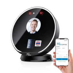Time Clock Cloud-Based, Face+Fingerprint+Card Attendance Time Clocks for Employees Small Business, 2.4G WiFi Remote Control Clock in Machine with SoftwareApp, IC Cards, No Monthly Fee Time Clock Cloud-Based, Face+Fingerprint+Card Attendance Time Clocks for Employees Small Business, 2.4G WiFi Remote Control Clock in Machine with SoftwareApp, IC Cards, No Monthly Fee
