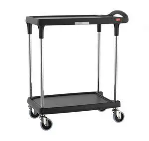 myCart Plus Utility Cart - Choose-Your-Height Adjustable Heavy Duty Rolling Cart for Home, Commercial and Industrial Use - 2-Shelf, 300 lbs Capacity - 18.3" W x 31.5" L x 35.5-39.5" H - Black myCart Plus Utility Cart - Choose-Your-Height Adjustable Heavy Duty Rolling Cart for Home, Commercial and Industrial Use - 2-Shelf, 300 lbs Capacity - 18.3" W x 31.5" L x 35.5-39.5" H - Black