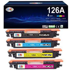126A Printer Toner Replacement for HP 126A Toner Cartridge M175nw cp1025nw | Fit for HP LaserJet Pro 100 Color MFP M175nw Toner,cp1025nw Toner,M275 Printer ink (Black,Cyan, Magenta, Yellow 4-Pack) 126A Printer Toner Replacement for HP 126A Toner Cartridge M175nw cp1025nw | Fit for HP LaserJet Pro 100 Color MFP M175nw Toner,cp1025nw Toner,M275 Printer ink (Black,Cyan, Magenta, Yellow 4-Pack)
