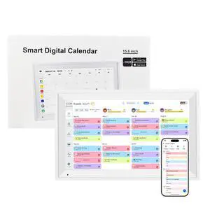 Digital Calendar Wall Touch Screen, 15.6 Inch Electronic Smart Calendars with Google Play & Multi-Calendar Sync, Electronic Planner & Chore Chart for Family Schedules Meal White (WL-15.6-1) Digital Calendar Wall Touch Screen, 15.6 Inch Electronic Smart Calendars with Google Play & Multi-Calendar Sync, Electronic Planner & Chore Chart for Family Schedules Meal White (WL-15.6-1)