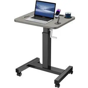 Mobile Standing Desk with Wheels, Elevating Table,Lift desks for Home Office,Rolling Portable Laptop Desk Height Adjustable, Mobile Computer Desk,Small Sit Stand WorkstationBlack Mobile Standing Desk with Wheels, Elevating Table,Lift desks for Home Office,Rolling Portable Laptop Desk Height Adjustable, Mobile Computer Desk,Small Sit Stand WorkstationBlack