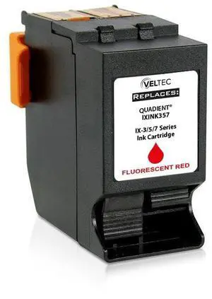 Made in USA Compatible IXINK357 Quadient Neopost Red Ink Cartridge for IX3, IX5 & IX7 Postage Meters Mailing System Made in USA Compatible IXINK357 Quadient Neopost Red Ink Cartridge for IX3, IX5 & IX7 Postage Meters Mailing System