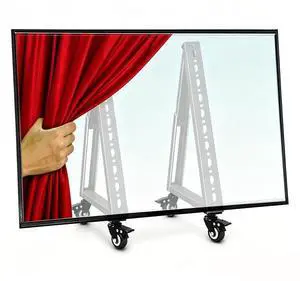 Low Height Mobile TV Stand, Monitor Floor Stand Cart, Rolling TV Mount with Wheel for 32-65 inch Flat Curved Screen TV, LED LCD, 30° Adjustable Viewing Angle (New Version) Low Height Mobile TV Stand, Monitor Floor Stand Cart, Rolling TV Mount with Wheel for 32-65 inch Flat Curved Screen TV, LED LCD, 30° Adjustable Viewing Angle (New Version)
