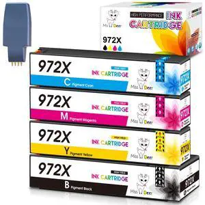 972X Ink Cartridges(with New Chips) fro HP 972X 972 972A | Work for PageWide Pro 452dn 452dw 477dn 477dw 552dw 552dn 577dw 577z Printer,4 Pack With Upgrade Device 972X Ink Cartridges(with New Chips) fro HP 972X 972 972A | Work for PageWide Pro 452dn 452dw 477dn 477dw 552dw 552dn 577dw 577z Printer,4 Pack With Upgrade Device
