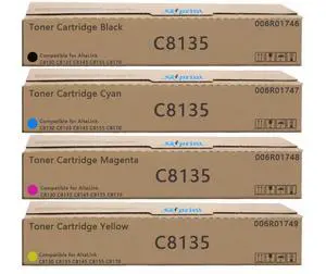 High Yield Xerox AltaLink C8130 C8135 C8145 C8155 C8170 Toner Cartridge Compatible for Xerox 006R01746 006R01747 006R01748 006R01749 (Black:59,000 Pages,CYM:21,000 Pages) High Yield Xerox AltaLink C8130 C8135 C8145 C8155 C8170 Toner Cartridge Compatible for Xerox 006R01746 006R01747 006R01748 006R01749 (Black:59,000 Pages,CYM:21,000 Pages)