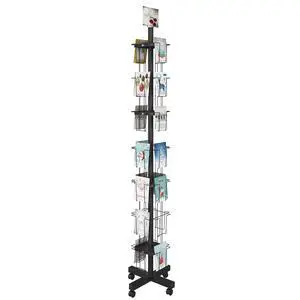 28 Pockets Countertop Rotating Greeting Card Rack, 7 Tier magazine Display Stand Rotating magazine rack for Postcards, Brochures, and Greeting Card (28 Pockets) 28 Pockets Countertop Rotating Greeting Card Rack, 7 Tier magazine Display Stand Rotating magazine rack for Postcards, Brochures, and Greeting Card (28 Pockets)