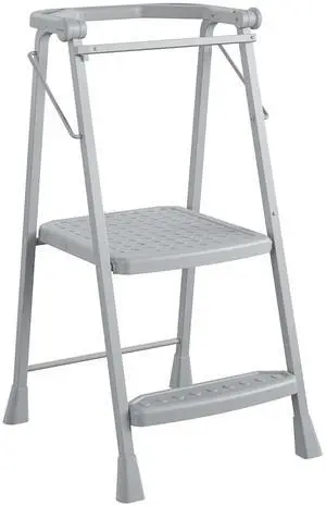 2-Step Kitchen Stepper Adult Folding Step Stool, Kids Folding (Steel/Resin) 2-Step Kitchen Stepper Adult Folding Step Stool, Kids Folding (Steel/Resin)