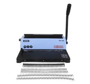 TD-130 Wire Binding Machine (Square Holes) Punch 12 Sheets/Bind 120 Sheets with Sturdy Metal Construction TD-130 Wire Binding Machine (Square Holes) Punch 12 Sheets/Bind 120 Sheets with Sturdy Metal Construction