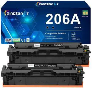 206A Black Toner Cartridge 2 Pack W2110A for HP M283fdw M283cdw | Replacement for HP 206A Toner 206X W2110X W2110A Toner Work for HP Color Laser Jet Pro MFP M283fdw M283cdw M255dw Printer 206A Black Toner Cartridge 2 Pack W2110A for HP M283fdw M283cdw | Replacement for HP 206A Toner 206X W2110X W2110A Toner Work for HP Color Laser Jet Pro MFP M283fdw M283cdw M255dw Printer