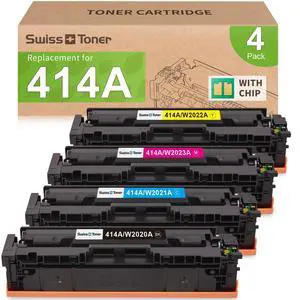 414A Toner Cartridge Set Compatible with HP 414 414X for MFP M479fdw W2020A | HP 414A HP 414X Toner | Color LaserJet Pro MFP M479fdw | M479fdn | M479dw | M454dw | M454dn | M480f | W2020A | Smart Chip 414A Toner Cartridge Set Compatible with HP 414 414X for MFP M479fdw W2020A | HP 414A HP 414X Toner | Color LaserJet Pro MFP M479fdw | M479fdn | M479dw | M454dw | M454dn | M480f | W2020A | Smart Chip