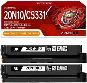 20N10K0 CS331 CS431 Black Toner Cartridges 2-Pack 2000 Pages | Compatible with Lexmark CS331 CS431 CX331 CX431 CS331dw CX431adw CX331adwe Printers for 20N10K0 Toner with Chip 20N10K0 CS331 CS431 Black Toner Cartridges 2-Pack 2000 Pages | Compatible with Lexmark CS331 CS431 CX331 CX431 CS331dw CX431adw CX331adwe Printers for 20N10K0 Toner with Chip
