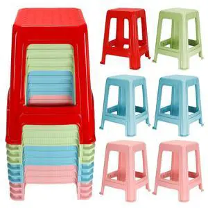 10 Pieces Stackable Classroom Stools 18 Inch Plastic Stools Step Stool Nesting Stools Colorful Plastic Seat Light Duty Large Plastic Stool for Students Classroom Home Office Shower Favors 10 Pieces Stackable Classroom Stools 18 Inch Plastic Stools Step Stool Nesting Stools Colorful Plastic Seat Light Duty Large Plastic Stool for Students Classroom Home Office Shower Favors
