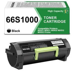 High Yield 66S1000 Black Toner Cartridge Compatible with Lexmark MS531 | 66S1000 Toner Compatible for Lexmark MS631 MS632 MX532 MS531dw MS631dw MS632dwe MX532adwe MX632adwe Printer(1-Pack) High Yield 66S1000 Black Toner Cartridge Compatible with Lexmark MS531 | 66S1000 Toner Compatible for Lexmark MS631 MS632 MX532 MS531dw MS631dw MS632dwe MX532adwe MX632adwe Printer(1-Pack)