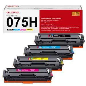 075 075H Compatible for Canon 075 075H Toner cartridges 4 Pack | Replacement for Canon 075H Toner Cartridge Set to Work with Color imageCLASS mf665cdw MF662Cdw MF663Cdw LBP646Cdw LBP647Cdw 075 075H Compatible for Canon 075 075H Toner cartridges 4 Pack | Replacement for Canon 075H Toner Cartridge Set to Work with Color imageCLASS mf665cdw MF662Cdw MF663Cdw LBP646Cdw LBP647Cdw