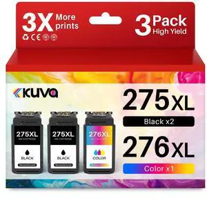 275xl 276xl Compatible Ink Cartridge Replacement for Canon Ink 275 276 XL PGI275 CLI276 PG-275 CL-276 XL Work with Pixma TS3522 TR4720 TS3520 TS3500 TR4700 Printer (2-Black,1-Color,3-Pack) 275xl 276xl Compatible Ink Cartridge Replacement for Canon Ink 275 276 XL PGI275 CLI276 PG-275 CL-276 XL Work with Pixma TS3522 TR4720 TS3520 TS3500 TR4700 Printer (2-Black,1-Color,3-Pack)