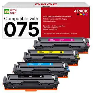 075 Toner Cartridge Set Compaitble with Canon 075 075h ImageCLASS MF663Cdw | Compatible Replacement for Canon 075 Toner Cartridge Set to use with MF662Cdw MF663Cdw MF665Cdw LBP646Cdw LBP647Cdw 4 Pack 075 Toner Cartridge Set Compaitble with Canon 075 075h ImageCLASS MF663Cdw | Compatible Replacement for Canon 075 Toner Cartridge Set to use with MF662Cdw MF663Cdw MF665Cdw LBP646Cdw LBP647Cdw 4 Pack