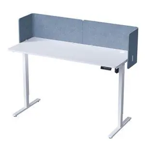 Desk Privacy Panel,2PCS L-Shaped Clamp-On Office Desk Divider,2-in-1 Adjustable Acoustic Desktop Partition Or Under Desk Modesty Panel,for Office,Home,Felt(Blue, 47.2" x 17.7") Desk Privacy Panel,2PCS L-Shaped Clamp-On Office Desk Divider,2-in-1 Adjustable Acoustic Desktop Partition Or Under Desk Modesty Panel,for Office,Home,Felt(Blue, 47.2" x 17.7")