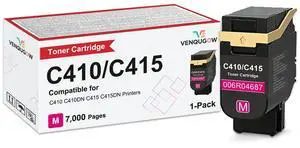 C410 Toner Cartridge Compatible for Xerox 006R04687 Magenta Toner Cartridges Compatible for Xerox Genuine C410 C410DN C415 C415DN Printers High Capacity 7,000 Pages 1-Pack C410 Toner Cartridge Compatible for Xerox 006R04687 Magenta Toner Cartridges Compatible for Xerox Genuine C410 C410DN C415 C415DN Printers High Capacity 7,000 Pages 1-Pack