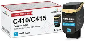 C410 Toner Cartridge Compatible for Xerox 006R04686 Cyan Toner Cartridges Compatible for Xerox Genuine C410 C410DN C415 C415DN Printers High Capacity 7,000 Pages 1-Pack C410 Toner Cartridge Compatible for Xerox 006R04686 Cyan Toner Cartridges Compatible for Xerox Genuine C410 C410DN C415 C415DN Printers High Capacity 7,000 Pages 1-Pack