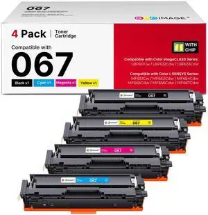 067 Toner Cartridge Set Replacement for Canon 067 067H Toner Cartridge Set Cartridge 067 use for Canon Color ImageClass MF656Cdw LBP632Cdw MF654Cdw MF653Cdw LBP633Cdw MF650C Printer (4 Pack) 067 Toner Cartridge Set Replacement for Canon 067 067H Toner Cartridge Set Cartridge 067 use for Canon Color ImageClass MF656Cdw LBP632Cdw MF654Cdw MF653Cdw LBP633Cdw MF650C Printer (4 Pack)