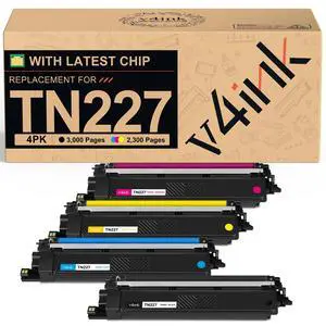 TN227 Toner Cartridge Compatible for Brother TN-227BK/C/M/Y TN-227 4-Pack | High Yield, TN 227 TN223BK/C/M/Y TN223 to use with MFC-L3770CDW HL-L3290CDW HL-L3270CDW HL-L3210CW MFC-L3750CDW Printer TN227 Toner Cartridge Compatible for Brother TN-227BK/C/M/Y TN-227 4-Pack | High Yield, TN 227 TN223BK/C/M/Y TN223 to use with MFC-L3770CDW HL-L3290CDW HL-L3270CDW HL-L3210CW MFC-L3750CDW Printer