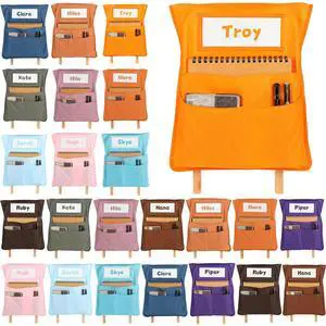24pcs for Classroom 16.3x19.7inch Classroom Chair Pockets with Name Tag 3 Pockets Chair Organizer for Teacher Student School Office(Groovy) 24pcs for Classroom 16.3x19.7inch Classroom Chair Pockets with Name Tag 3 Pockets Chair Organizer for Teacher Student School Office(Groovy)
