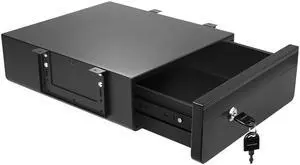 14 in Deep Under Desk Drawer Lockable, Pull Out Storage Organizer | Carbon Steel Under Table Drawer with Lock & Key, Adjustable Height Under Desk Drawer Slide Out Smooth Slide Rails,Hold 33 lbs 14 in Deep Under Desk Drawer Lockable, Pull Out Storage Organizer | Carbon Steel Under Table Drawer with Lock & Key, Adjustable Height Under Desk Drawer Slide Out Smooth Slide Rails,Hold 33 lbs