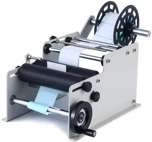 Manual Round Labeling Machine, Bottle Label Applicator for Round Bottles(White) Manual Round Labeling Machine, Bottle Label Applicator for Round Bottles(White)