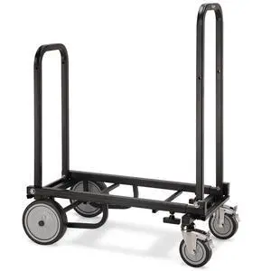 Vanguard Nano Foldable Utility Cart, 8-in-1 Adjustable, 150kg/330lb | Steel cart with 24-39" extendable bed; 4" front swivel + 6" rear solid rubber casters, brakes & foldable handle Vanguard Nano Foldable Utility Cart, 8-in-1 Adjustable, 150kg/330lb | Steel cart with 24-39" extendable bed; 4" front swivel + 6" rear solid rubber casters, brakes & foldable handle