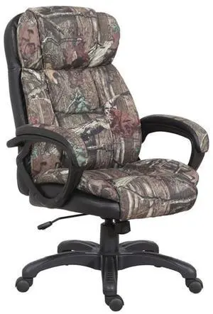 OS Home and Office Furniture 45.25" Fabric Executive Chair in Mossy Oak/Black OS Home and Office Furniture 45.25" Fabric Executive Chair in Mossy Oak/Black