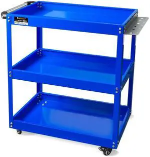 3-Tier Rolling Tool Cart, Thickened 440LBS Metal Mechanic Tool Cart on Wheels, Heavy Duty Rolling Carts with Wheels, Utility Service Carts for Mechanics Garage Warehouse Workshop Repair Shop 3-Tier Rolling Tool Cart, Thickened 440LBS Metal Mechanic Tool Cart on Wheels, Heavy Duty Rolling Carts with Wheels, Utility Service Carts for Mechanics Garage Warehouse Workshop Repair Shop