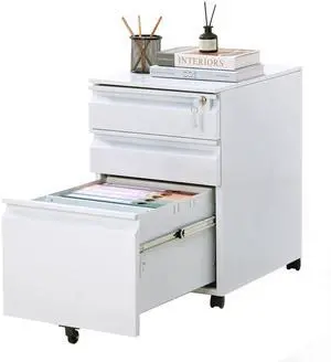 Filing Cabinets for Home Office Organizer, 3 Drawer Mobile File Cabinet with Lock & Anti-Tip Wheel,Under Desk Metal Filing Cabinets ForLetters/Legal/a4 (Un-Assembled) Filing Cabinets for Home Office Organizer, 3 Drawer Mobile File Cabinet with Lock & Anti-Tip Wheel,Under Desk Metal Filing Cabinets ForLetters/Legal/a4 (Un-Assembled)