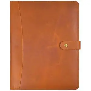 Leather Resume Portfolio Folder for Interview, Professional Padfolio Organizer Binder A4, Graduation & New Job Gift for Men Women Tan Leather Resume Portfolio Folder for Interview, Professional Padfolio Organizer Binder A4, Graduation & New Job Gift for Men Women Tan