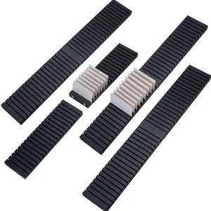 8Pcs 12" Wood Name Badge Holder Organizer, Business Card Holder | Black Counter Card Holder Stand for Name Tag ID Badge Plastic Card Holders, Detachable Display Tray for Desk Office Reception 8Pcs 12" Wood Name Badge Holder Organizer, Business Card Holder | Black Counter Card Holder Stand for Name Tag ID Badge Plastic Card Holders, Detachable Display Tray for Desk Office Reception