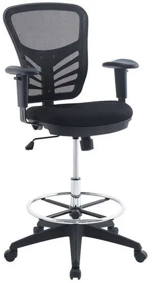 Articulate Drafting Chair - Reception Desk Chair - Drafting Table Chair in Black Articulate Drafting Chair - Reception Desk Chair - Drafting Table Chair in Black