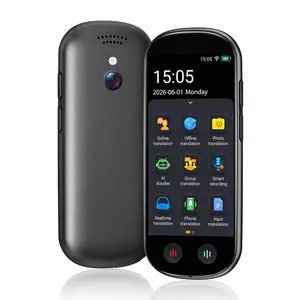 Language Translator Device, Upgraded AI Translator with ChatGPT, 2026 Instant Two Way Translator Support 150 Languages, Offline Recording Photo Voice Translation Device for Business Travel Learning Language Translator Device, Upgraded AI Translator with ChatGPT, 2026 Instant Two Way Translator Support 150 Languages, Offline Recording Photo Voice Translation Device for Business Travel Learning