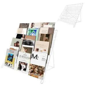 6Tier Wire Countertop Literature Rack Comic Book Holders Wide Wire Magazine Rack Tabletop Display Stand for Table Top Book Brochure Literature Comic Greeting Card Shelf Holder Stand 6Tier Wire Countertop Literature Rack Comic Book Holders Wide Wire Magazine Rack Tabletop Display Stand for Table Top Book Brochure Literature Comic Greeting Card Shelf Holder Stand