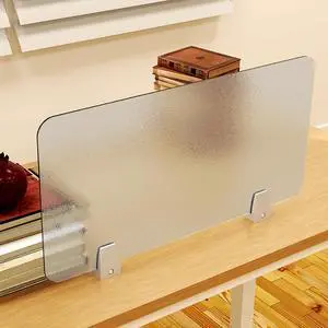 4 Pcs Desk Divider Privacy Panel 23.6 x 15.8 Inch Counter Desk Acrylic Panel Holder Free Standing Privacy Shield Work Station Desk Divider Partition for Offices Schools Call Centers (Frosting) 4 Pcs Desk Divider Privacy Panel 23.6 x 15.8 Inch Counter Desk Acrylic Panel Holder Free Standing Privacy Shield Work Station Desk Divider Partition for Offices Schools Call Centers (Frosting)