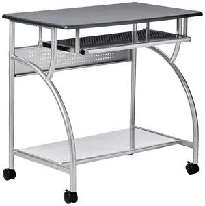 947ANT Mobile Rolling Workstation - Anthricite Metallic Gray, Heavy-Duty Steel Frame, Take Anywhere Caster Wheels, Computer Desk with Keyboard Tray, Portable Home Office Desk, Gray 947ANT Mobile Rolling Workstation - Anthricite Metallic Gray, Heavy-Duty Steel Frame, Take Anywhere Caster Wheels, Computer Desk with Keyboard Tray, Portable Home Office Desk, Gray