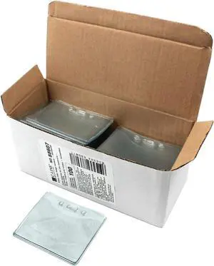 Heavy Duty Vinyl Badge Holders, Horizontal, 2.38 x 3.38 Inches, 100 per Pack, Clear (88607) (Pack of 10) Heavy Duty Vinyl Badge Holders, Horizontal, 2.38 x 3.38 Inches, 100 per Pack, Clear (88607) (Pack of 10)