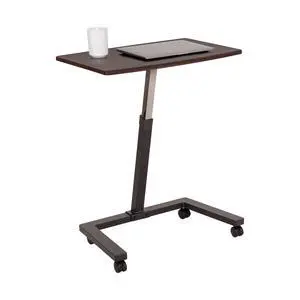 Airlift Height Adjustable Mobile Rolling Laptop Cart Computer Workstation Desk, Table for Home, Office, Classroom, Hospital, w/Wheels, Walnut, Flat (24") (New Model) Airlift Height Adjustable Mobile Rolling Laptop Cart Computer Workstation Desk, Table for Home, Office, Classroom, Hospital, w/Wheels, Walnut, Flat (24") (New Model)