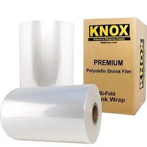 Knox Brand - 16" 75 Gauge Polyolefin Shrink Film Heat Wrap POF Centerfold 3500' feet Knox Brand - 16" 75 Gauge Polyolefin Shrink Film Heat Wrap POF Centerfold 3500' feet