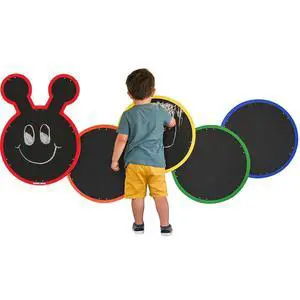 Outdoor Chalkboards, Caterpillar, 5 Weatherproof Panels | Suitable for Indoor and Outdoor Use, Toddler Playroom Decor Outdoor Chalkboards, Caterpillar, 5 Weatherproof Panels | Suitable for Indoor and Outdoor Use, Toddler Playroom Decor